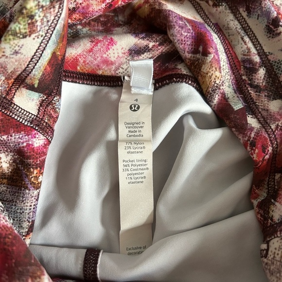 LULULEMON Women's Wunder Under Train High-Rise Leggings Urbantricity Multi Color - Picture 6 of 9